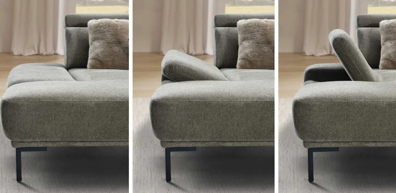 Dietsch Polstermöbel GmbH Family Trend Ecksofa mit Sitztiefenverstellung