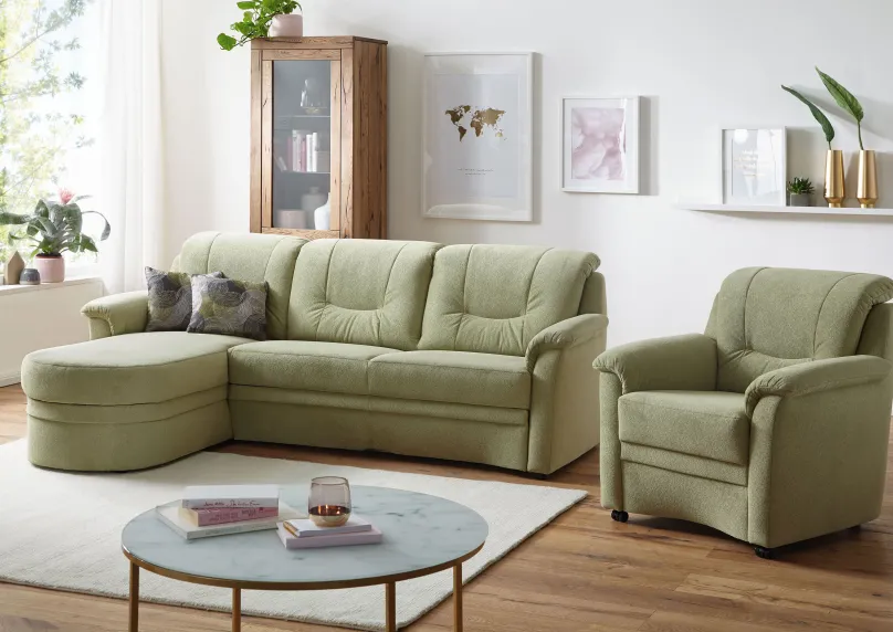 Dietsch Polstermöbel GmbH Florenz kleines Sofa mit Schlaffunktion Outlet
