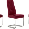 Standard Furniture Freischwinger rot Kunstleder Hot