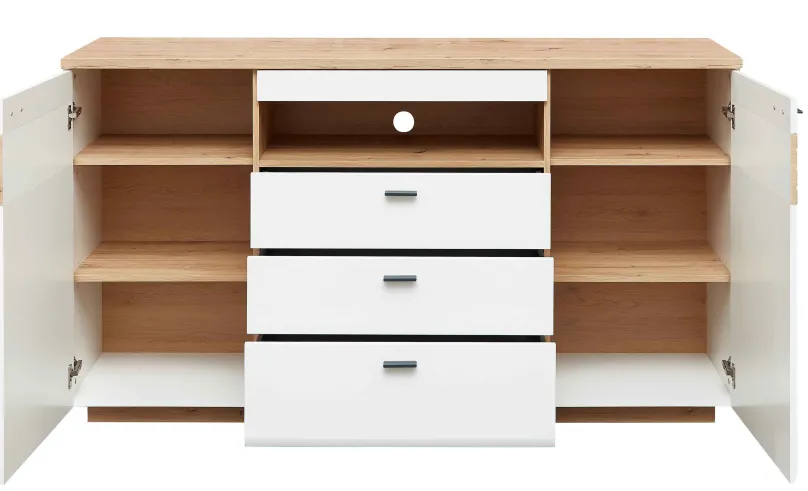 Wohn-Concept GmbH Fresno Sideboard weiß eiche Best