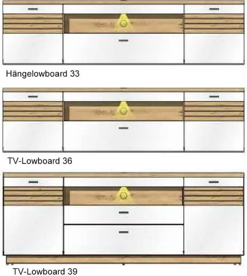 Wohn-Concept GmbH Fresno TV Lowboard weiß Discount