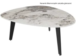 Akante Galet Keramik Couchtisch Marmoroptik Clearance