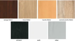 mkpreis Glas Vitrine Holz verschiedene Farben