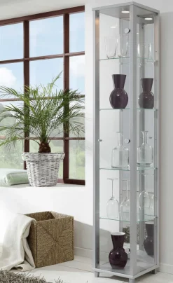 mkpreis Glas Vitrine schmal in 7 Farben