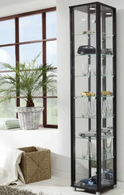 mkpreis Glas Vitrine schmal in 7 Farben