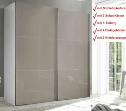 Staud Möbel GmbH & Co.KG Includo Glas Schwebetürenschrank New