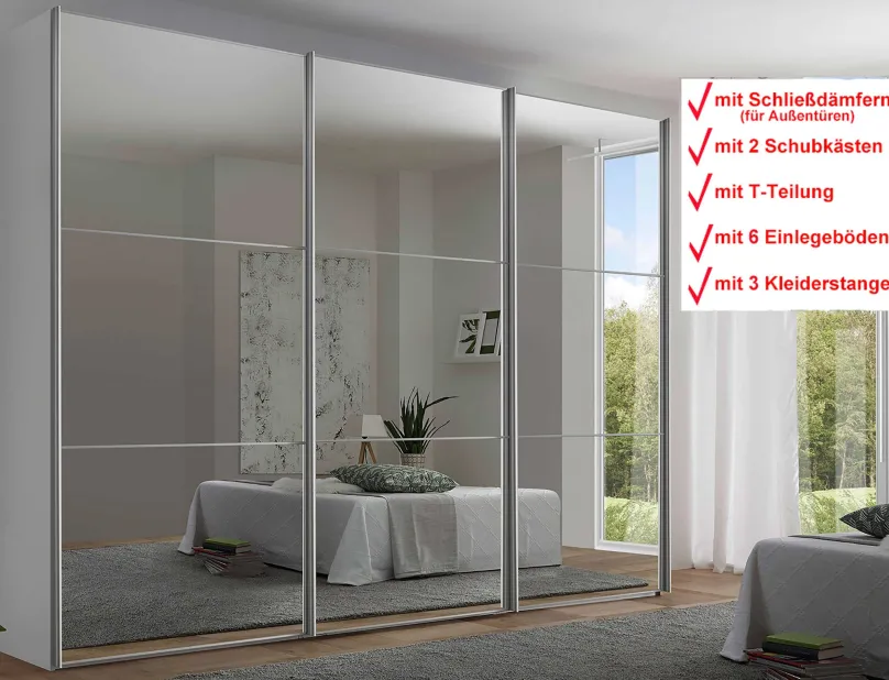Staud Möbel GmbH & Co.KG Includo-Glas Schwebetürenschrank Best
