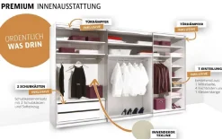 Staud Möbel GmbH & Co.KG Includo Schwebetürenschrank mit Innenausstattung