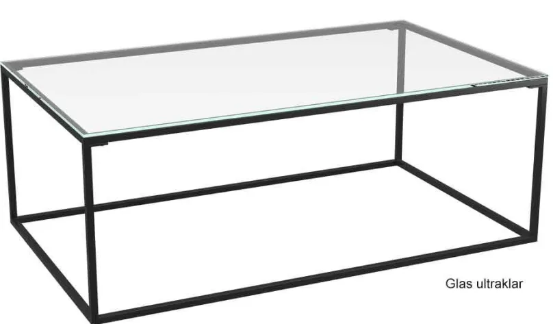 Akante Julia Couchtisch Glas Metall Clearance