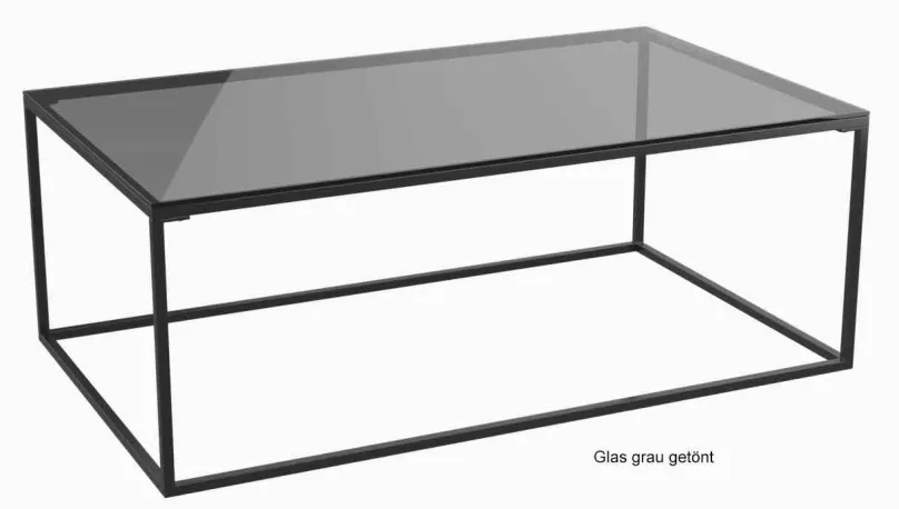 Akante Julia Couchtisch Glas Metall Clearance