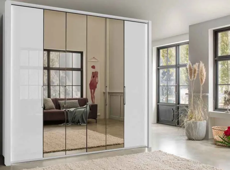 Wiemann Möbel Kansas Falttürenschrank 250 cm breit Clearance