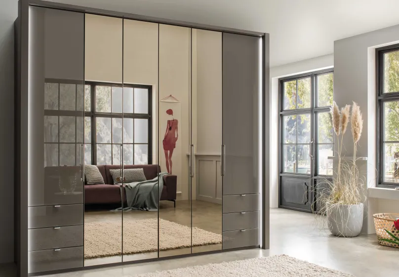 Wiemann Möbel Kansas Kleiderschrank mit Schubladen 250 cm