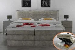 Kretschmar Schlafsysteme Kassel Boxspringbett 200x200 mit Bettkasten Outlet