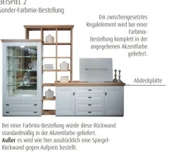 Wehrsdorfer Kent Wohnwand Bücherregal