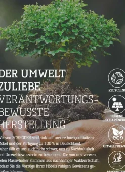 Schröder Wohnmöbel Kitzalm Alpin Wohnwand eiche bianco Discount