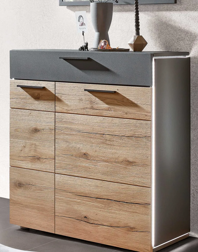 Schröder Wohnmöbel Kitzalm Garderobe eiche/anthrazit Best