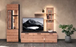 Schröder Wohnmöbel Kitzalm Wohnwand kernbuche modern Outlet