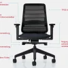 WP Design Koplus Tonique ergonomischer Bürosessel schwarz mit vielen Funktionen Outlet
