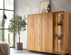 TPT Möbel Lausanne Highboard wildeiche New