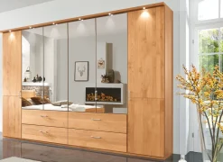Wiemann Möbel Lido Kleiderschrank mit Spiegel erle New
