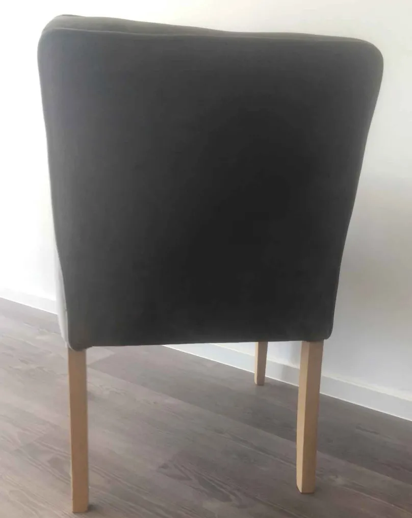 Quadrato Loungesessel Samt grau