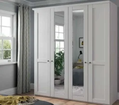 Wiemann Möbel Marlow Landhaus Kleiderschrank mit Spiegel New