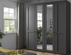 Wiemann Möbel Marlow Landhaus Kleiderschrank mit Spiegel New