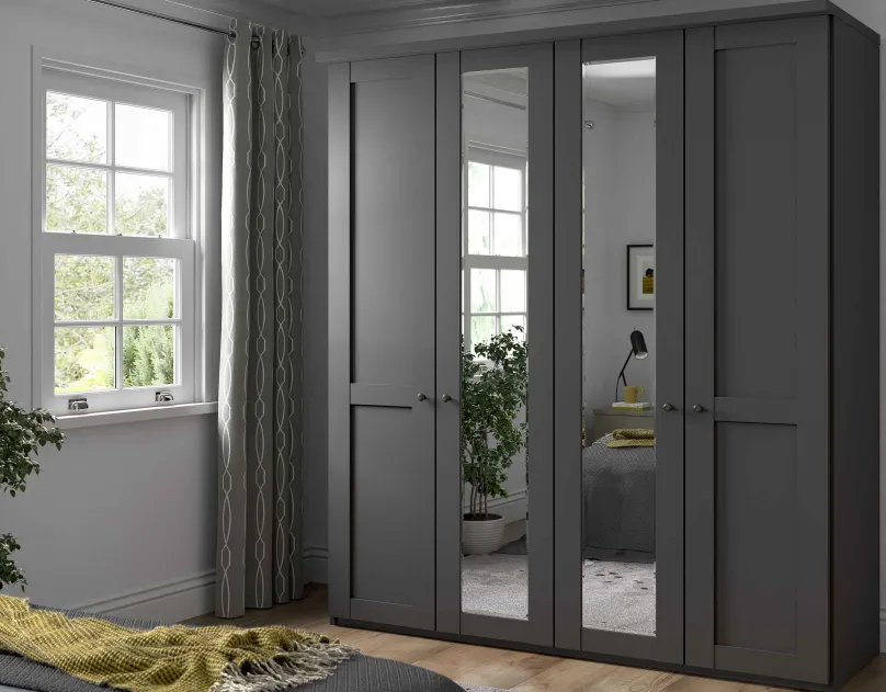 Wiemann Möbel Marlow Landhaus Kleiderschrank mit Spiegel New