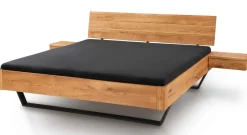 TPT Möbel Massivholzbett 180x200 wildeiche Clearance