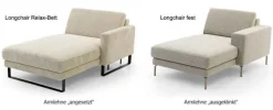 DFM Polstermöbel Maximilian Sofa mit Ottomane Best