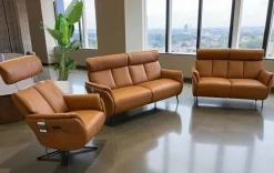 Incanto Milano Wohnlandschaft Leder mit Relaxfunktion Sale