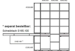 Stralsunder Möbelwerke Mira Schreibtisch-Bücherregal Online
