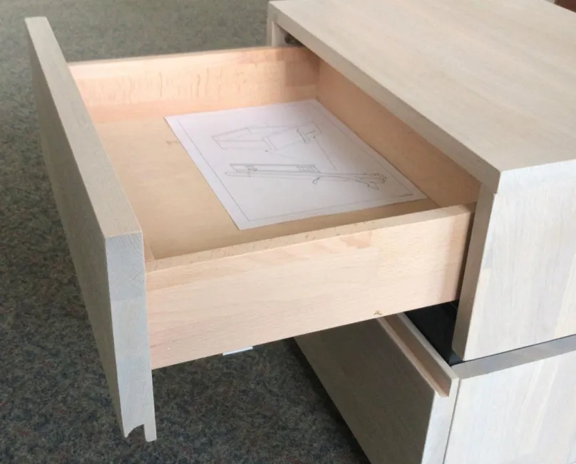 Dico Möbel Nachttisch eiche weiß geölt Clearance