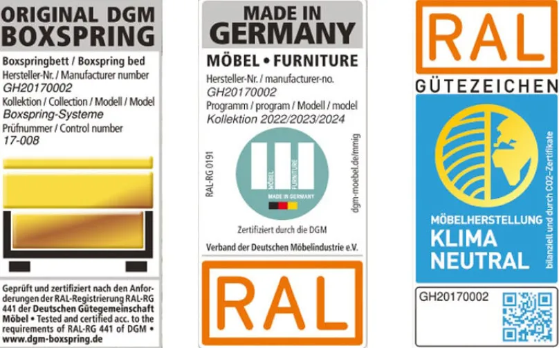 HAPO GmbH & Co. KG Nizza Boxspringbett 120x200 Hot