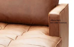 D&N Polstermöbel Optima 2-Sitzer Sofa mit Ottomane