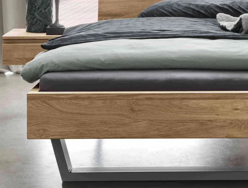 Forestales Redwood Holzbett mit Polsterkopfteil Discount