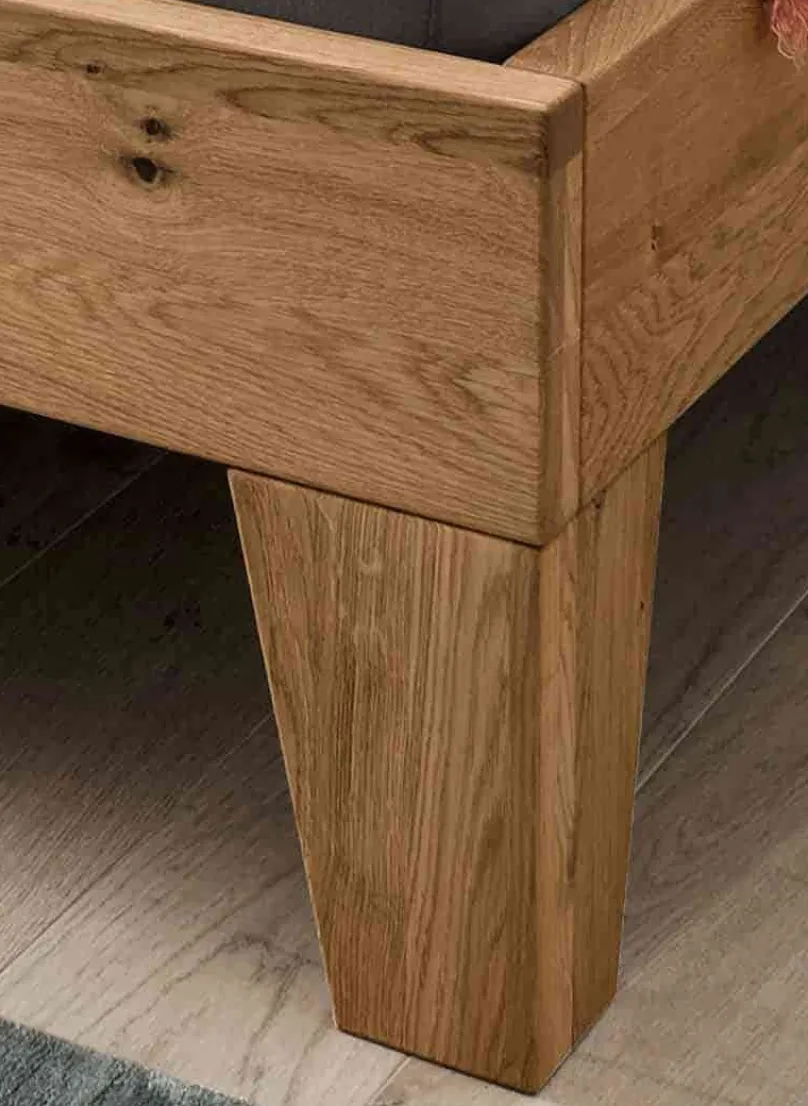 Forestales Redwood Holzbett mit Polsterkopfteil Discount