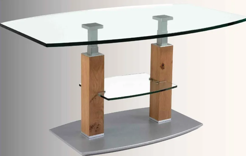 Vierhaus Vertrieb GmbH & Co. KG Rimini Deluxe Glastisch höhenverstellbar Outlet