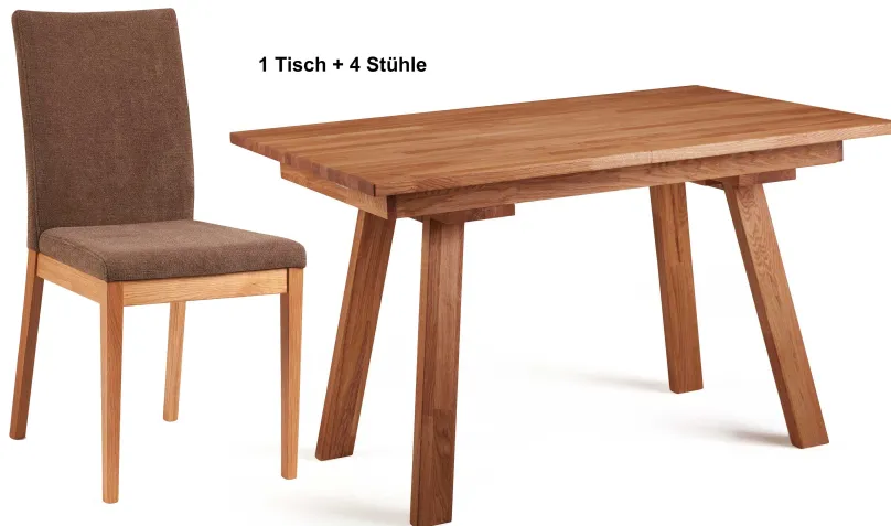 Schösswender Möbel Roberto Essgruppe Massivholz eiche Sale