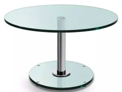 Ronald Schmitt Triplex Couchtisch höhenverstellbar Floatglas Online