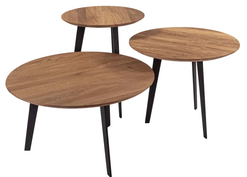 Ideal Möbel Ronja Beistelltisch Holz rund Hot