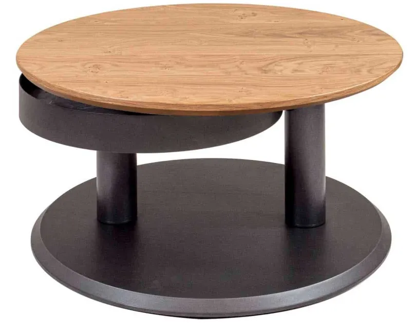Vierhaus Vertrieb GmbH & Co. KG 7503 runder Couchtisch mit Stauraum Best