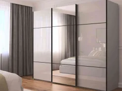Rauch Scale Linea Trio Schwebetürenschrank Glas New