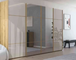 Rauch Scale Linea Trio Schwebetürenschrank Glas New