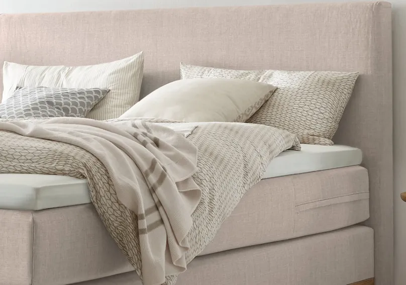 Hasena Scandia Boxspringbett Leinen Best