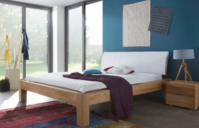 Dico Möbel Select Holzbett mit Polsterkopfteil Best