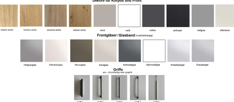 Staud Möbel GmbH & Co.KG Sinfonie Plus Nova Drehtürenschrank mit Spiegel Outlet