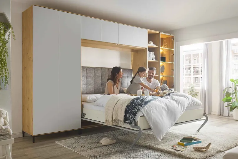 Nehl Smart & Clever Schrankwand mit Bett Clearance