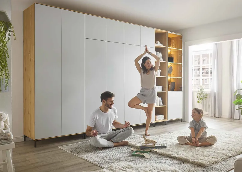 Nehl Smart & Clever Schrankwand mit Bett Clearance