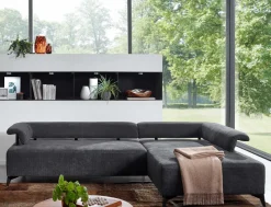 Dietsch Polstermöbel GmbH Sofa schwarz modern Discount